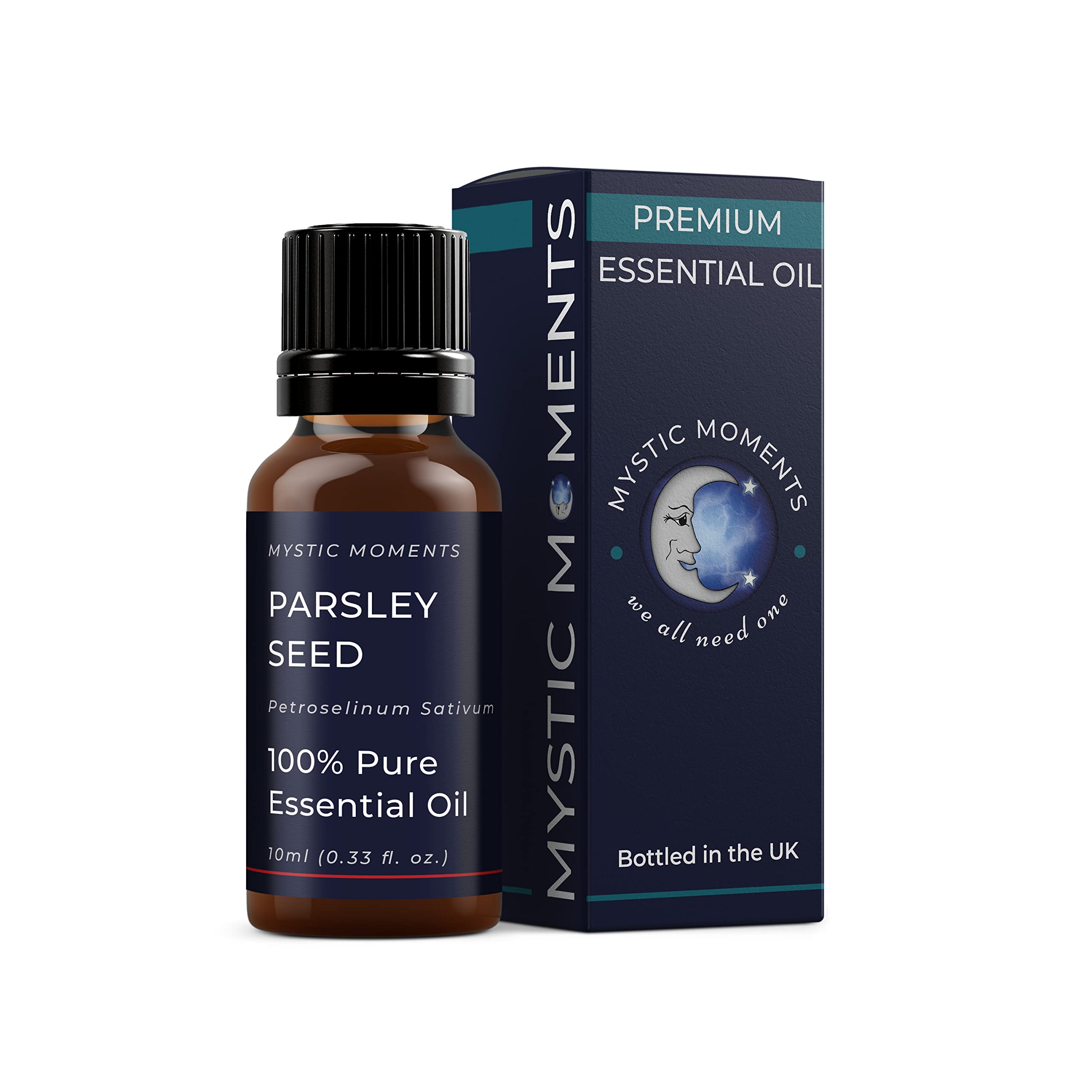 Mystic Moments | Parsley Seed Essential Oil (Petroselinum sativum) 10ml | Fresh Herbaceous Spicy Aroma for Clarifying Aromatherapy & Diffuser Blends | Vegan & Natural