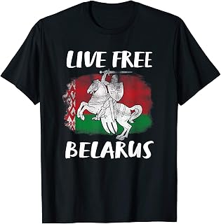 Free Belarus Support Belarus Pogonya People Elections T-Shirt