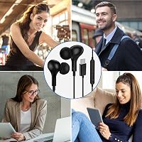 ASKUBSKU USB-C fülhallgató Samsung Galaxy A55 A35 iPhone 16 17 Pixel 9 mágneses mikrofon 6