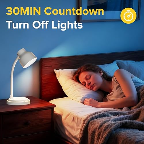 Miniatura 4 de Lámpara de escritorio LED con 96 LED, lámpara de mesa de altos lúmenes, lámpara de escritorio para oficina y hogar, lámpara de mesa flexible