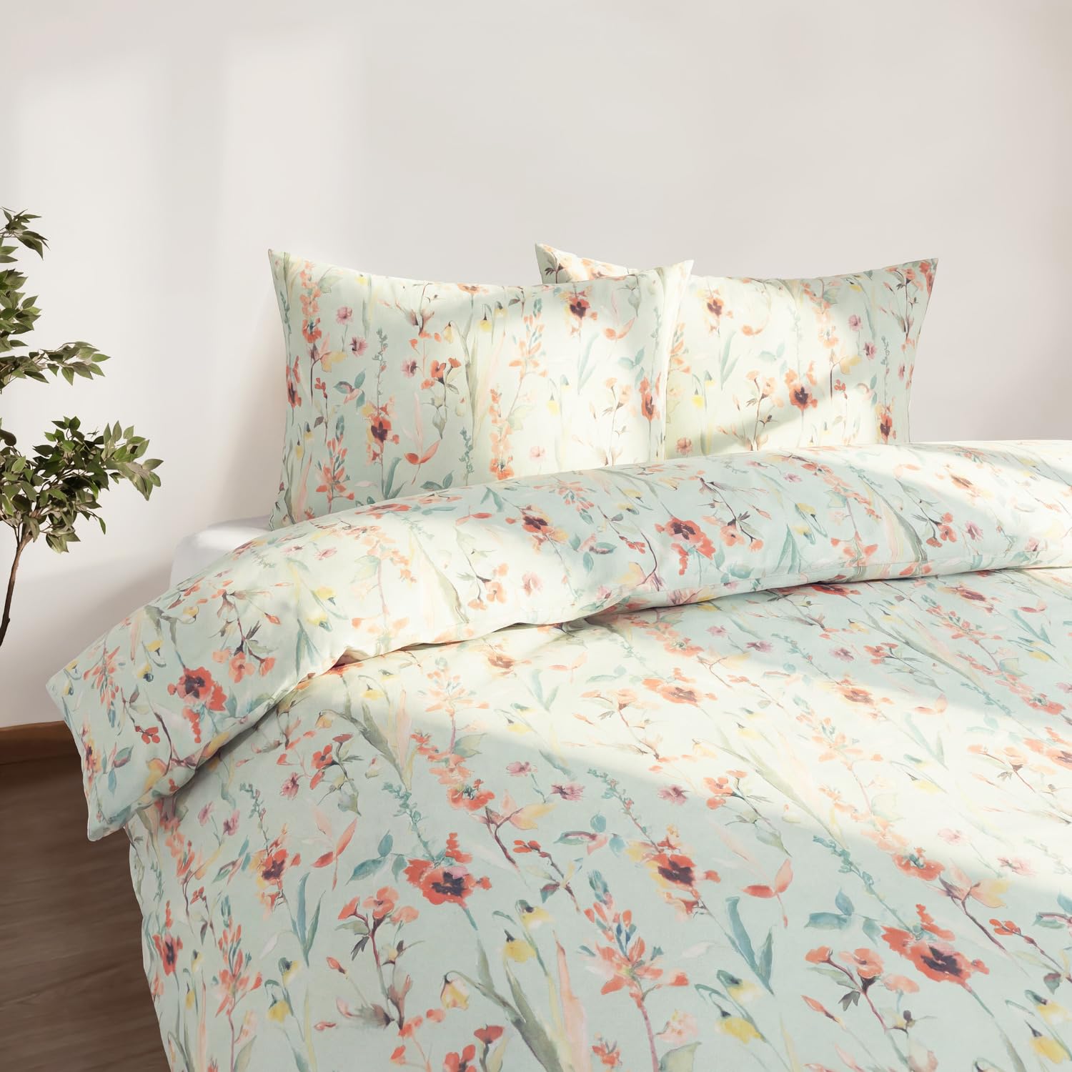 Rackhams Green Studio Edition Spring Meadow Jade Duvet Cover Set - Super King
