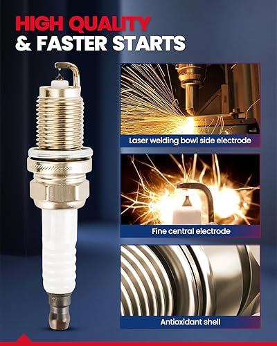 Miniatura 2 de KAX Paquete de 8 bujías Platinum compatibles con Silverado 1500, Tahoe, Sierra 1500, Silverado 2500 HD, Suburban 1500, Express 2500, Escape, Express