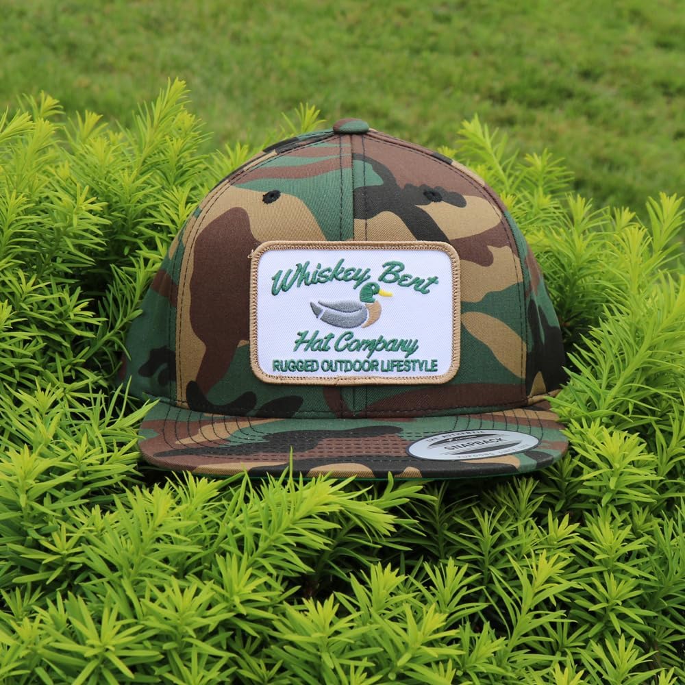 WHISKEY BENT HAT CO. Green Head Adjustable Snapback Outdoor Lifestyle Duck Hat - Image 2