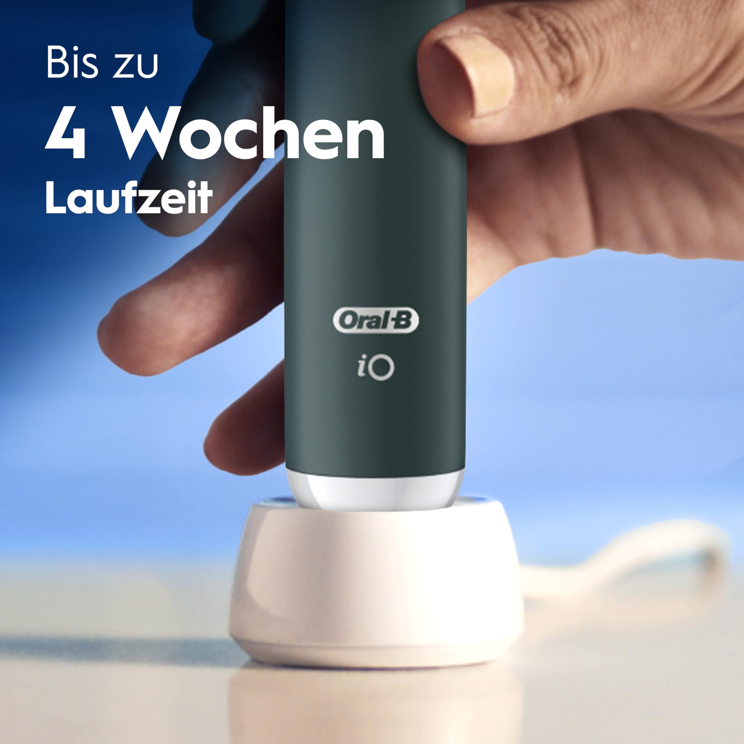 Oral-B iO Series 2 Elektrische Zahnbürste, Grün | Inkl. 1 Aufsteckbürste, Reise-Etui, GUT GETESTET von STIFTUNG WARENTEST, Electric Toothbrush mit 3 Putzmodi für Zahnpflege