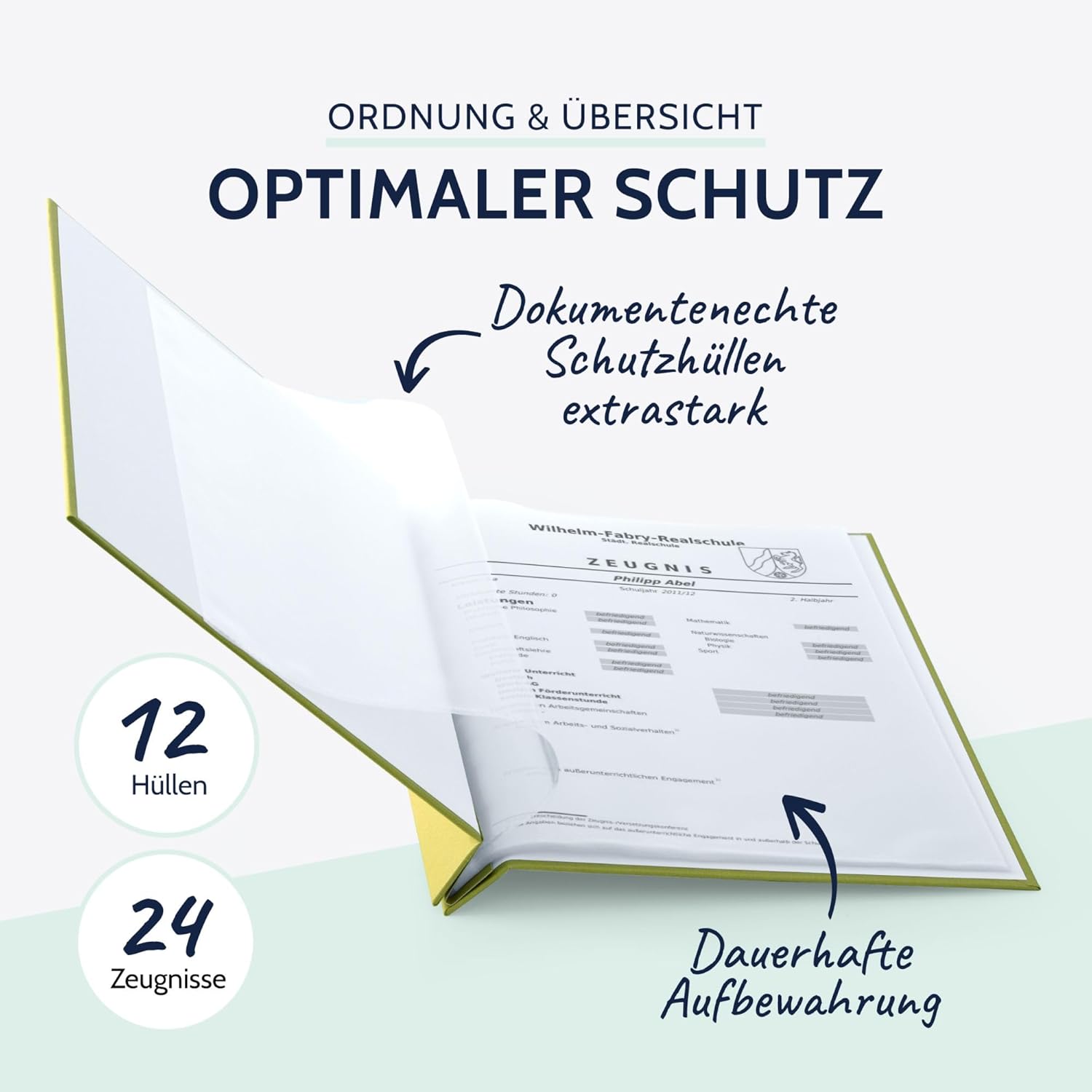 Goldbuch Report Folder Lined Colours A4 31 x 24 cm 31x24 cm Green