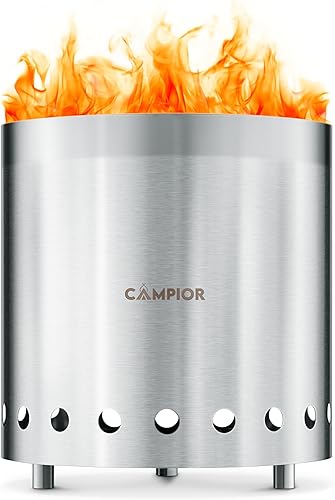 Parrilla portátil Barbacoa de gas propano de acero inoxidable para acampar y al aire libre 2 quemadores Potencia de 20,000 BTU Patas plegables