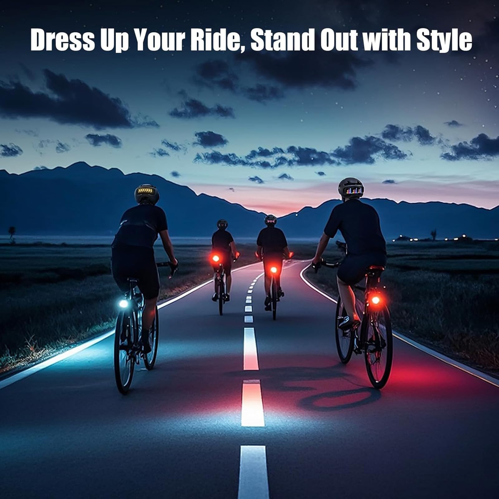 Casco de Bicicleta LED Casco de Bicicleta Carretera Ciclismo Pantalla Visualización DIY Visera Ajustable Batería Ligera 800 MAh Protector PC ABS para