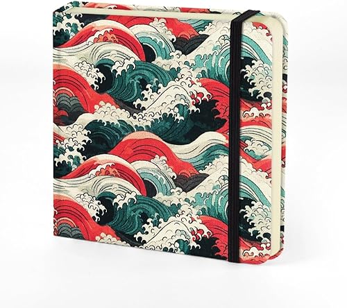 Miniatura 43 de Mifuner Cuadernos Mini de 5x5, 80gsm, Páginas en Blanco, Cuadernos de Bocetos, Diario de Viajes, Cuaderno de Bolsillo, Tapa Dura, Cuaderno