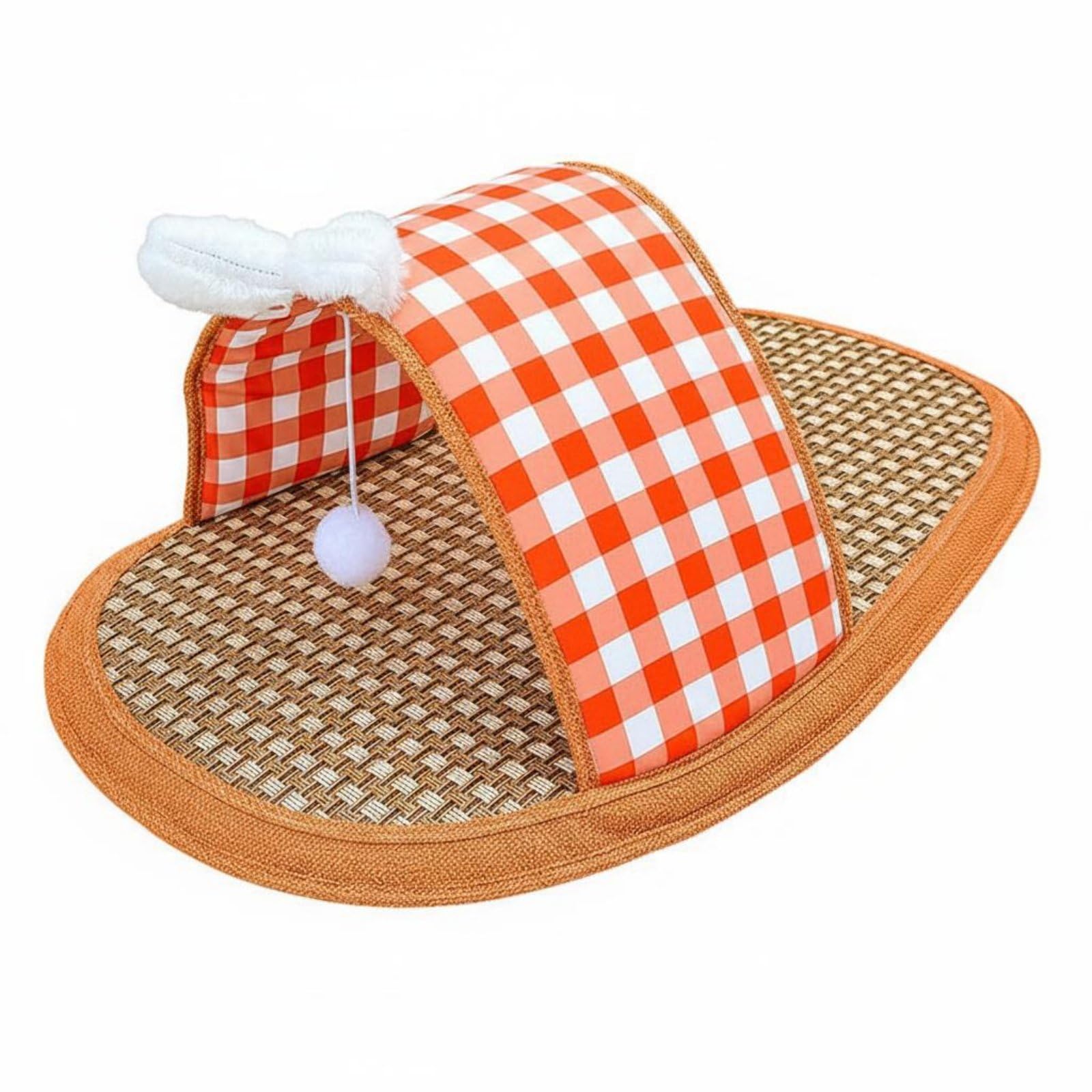 APIRILY Anti-Shedding Slipper Pet Bed Summer Cool Slipper Feline Mat Breathable Cooling Pet Bed Mat Easy to Clean for Dogs, Cats, Sleeping, Orange Red, L | Slippers | Womens Shoes-image-10