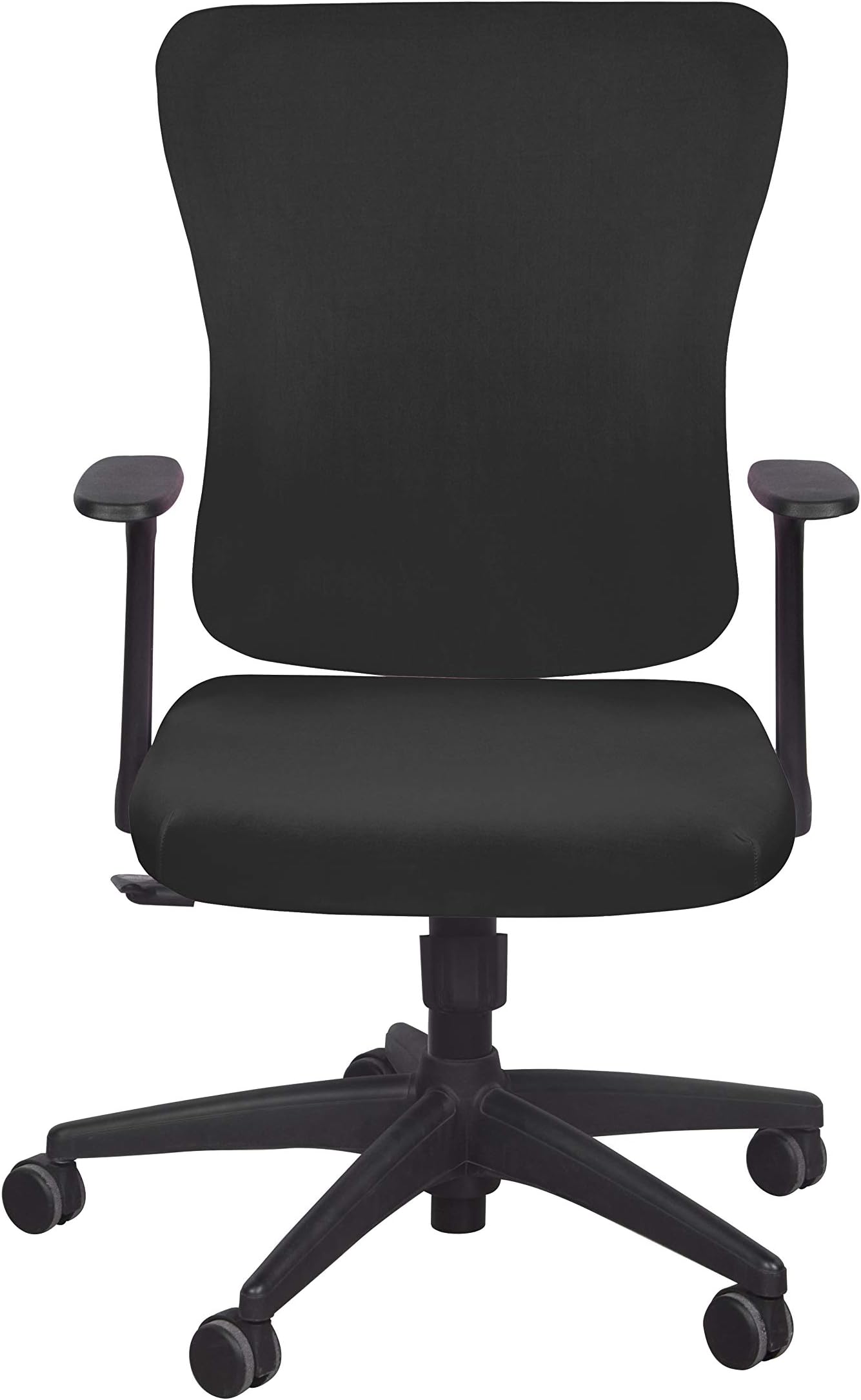 SARAFLORA Office Chair Covers Stretch Removable Washable Computer Seat Cushion Slipcovers (Small/Women, Black)