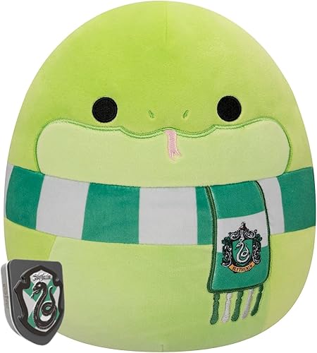 Harry Potter House Squishmallow Bundle  Elige tu casa más gomitas a juego (serpiente verde (Slytherin), 10 pulgadas)