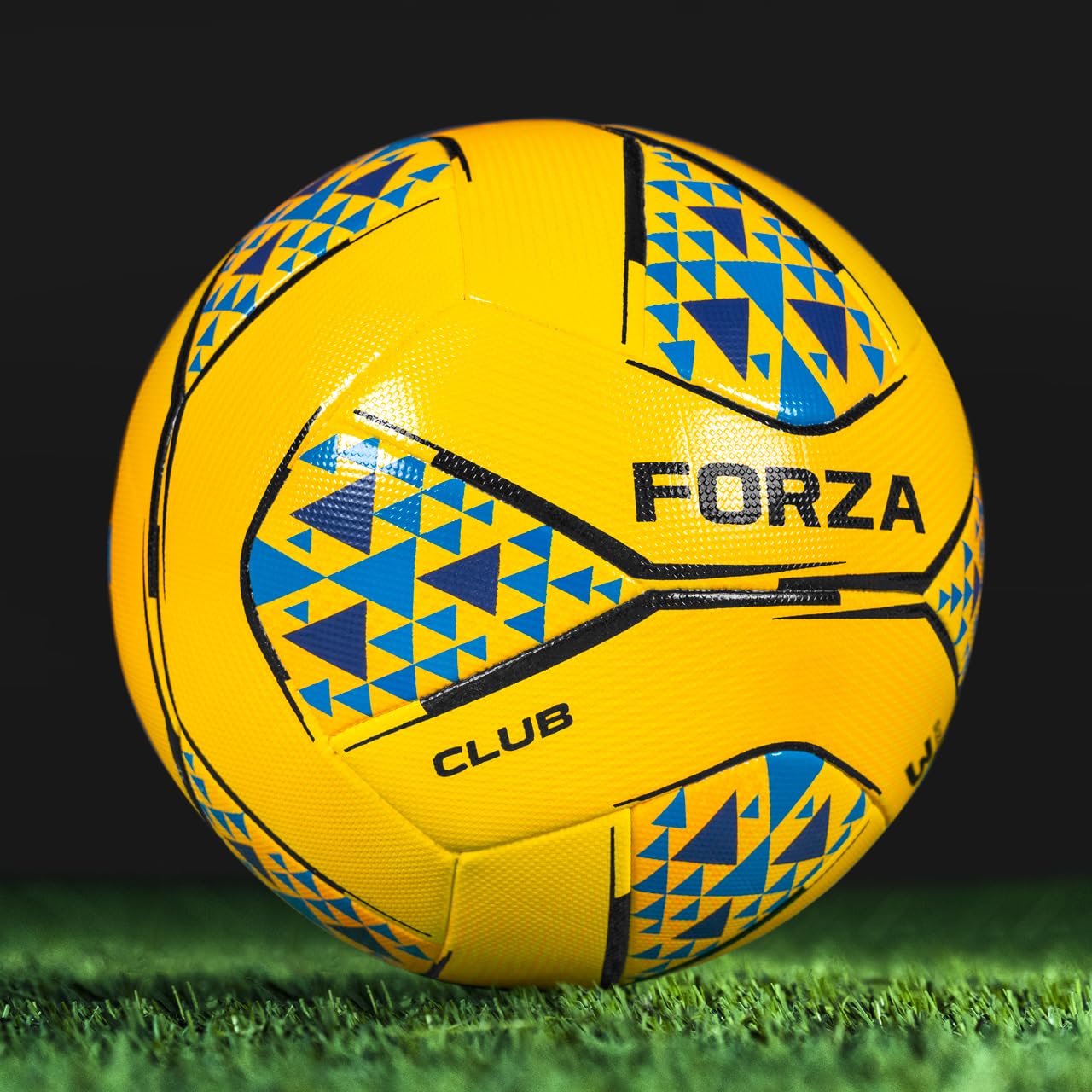 FORZA Club Footballs - Premium Match Footballs for Consistent Training & Match Performace [3 Sizes] - Pack of 1, 3 or 30 (Yellow & Blue Size 3, Pack of 1)