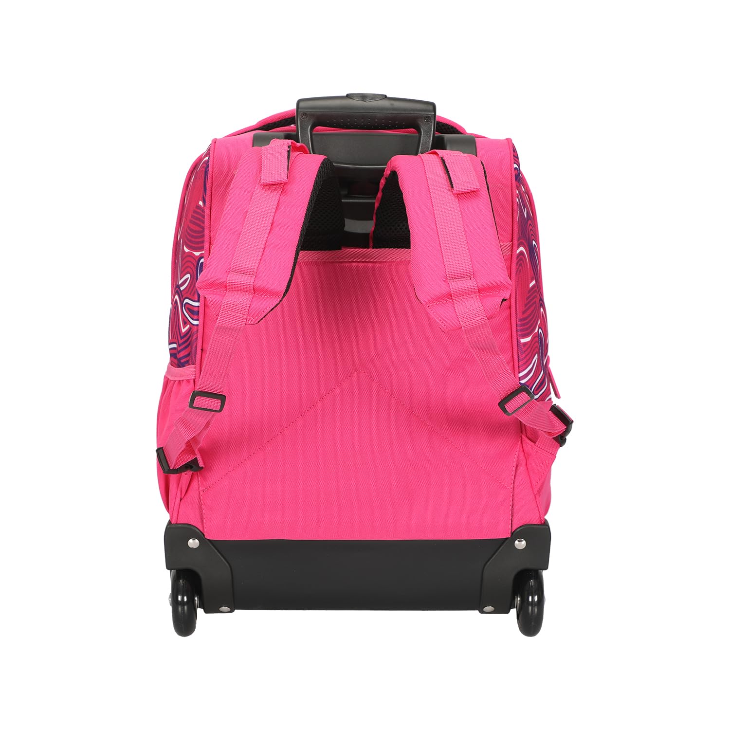 Carrera Trolley Scuola Bambina HeartBeat Fucsia - 2 in 1 Zaino - Ruote Anti-Rumore - Lt 35 - Barra Regolabile in Due Altezze - Perfetto per Scuola e Viaggio