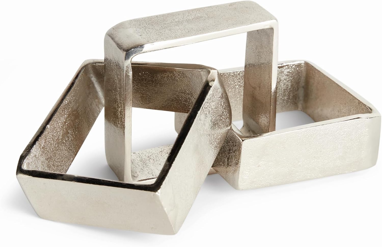 Napa Home & Garden Corbin Square Chain Sculpture - Silver Silver