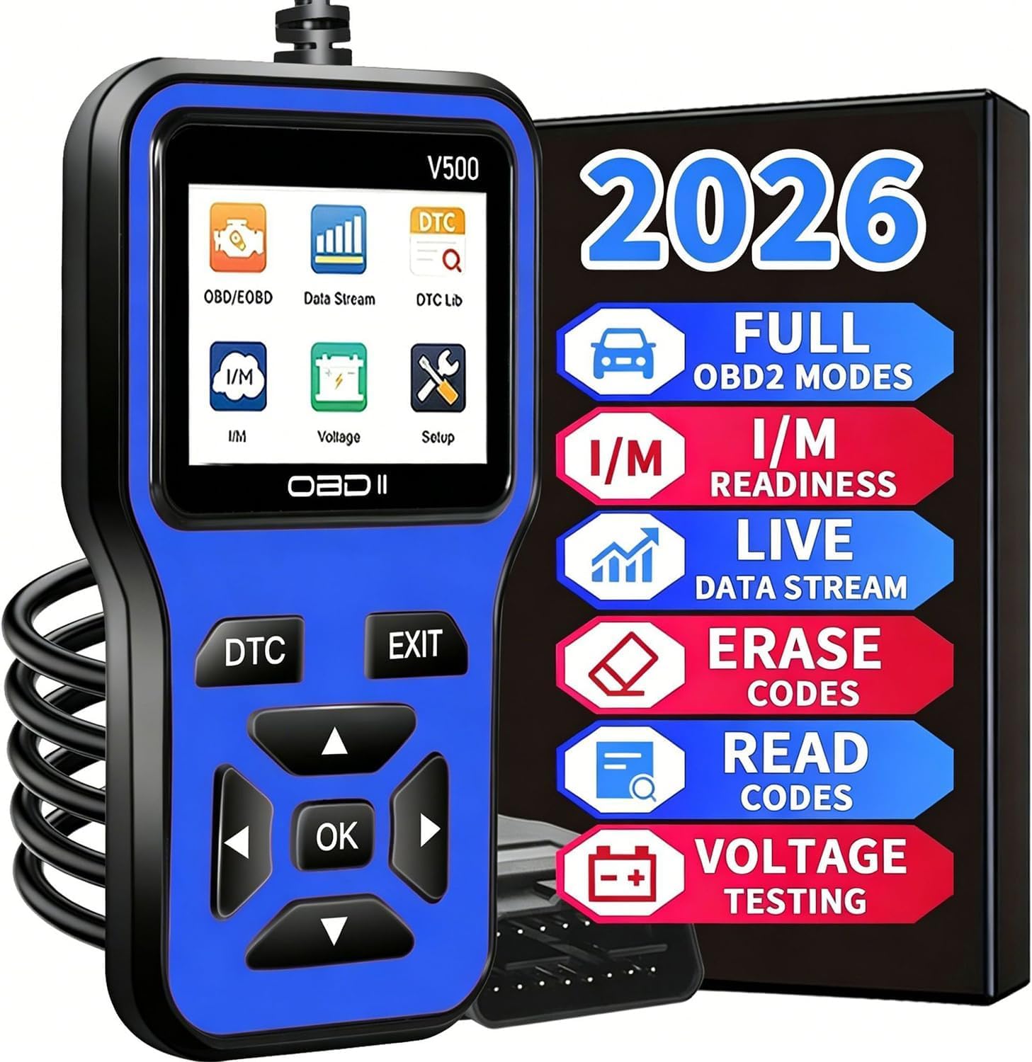 Diagnosis Coche OBD2 para VW Caddy 2004-2024-p | OBD2 Lector Código Automóvil
