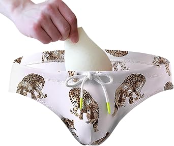 Mens Swim Briefs poch Bulge Enhancing Swimwear Conver Cup wiht Pouch Male Bikini Padded Swimming Sexy Underwear Enhancer Men