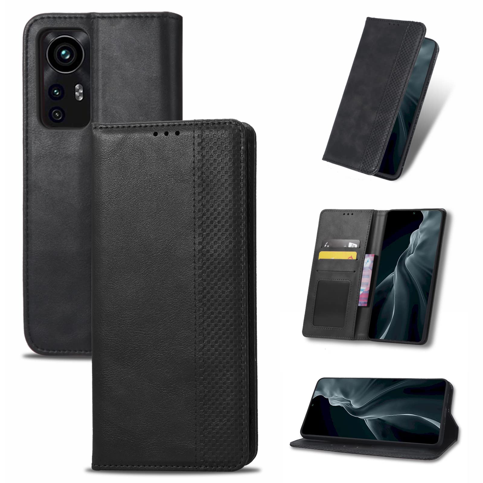 HAOYE Leather Folio Cover per OPPO Reno 13F (Reno13 F) 5G / 4G, Premium Pelle PU Portafoglio Flip Case Custodia con [Slot per Scheda] [Funzione di Supporto]. Verde
