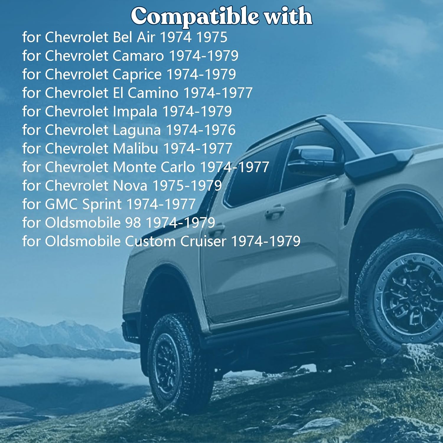 1 PCS Front Upper Suspension Control Arm Shaft Kit for Buick LeSabre 5.0L 1978, for Buick Skylark 4.9L 1977, for Buick Apollo 4.1L 4.3L 5.7L 1975, for Buick Regal 5.0L 1977, for Buick Regal 7.5L 1974