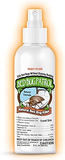 Bed Bug Travel Spray – 3oz | Fast-Acting TSA Approved - Non-Toxic Hotel Treatment - Kills Bedbugs, Eggs & Larvae | Natural, Family & Pet Safe by Bed Bug Patrol