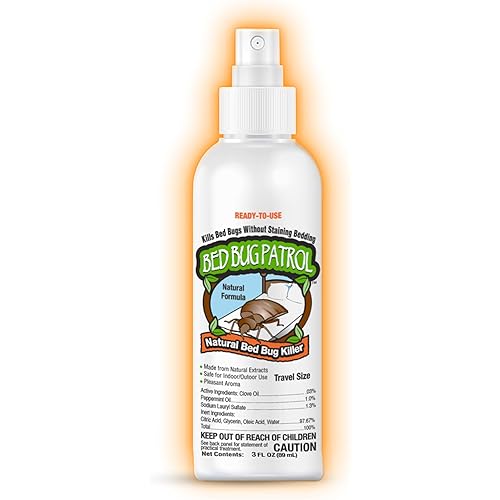 Bed Bug Travel Spray – 3oz | Fast-Acting TSA Approved - Non-Toxic Hotel Treatment - Kills Bedbugs, Eggs & Larvae | Natural, Family & Pet Safe by Bed Bug Patrol
