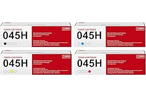 Canon 045H Toner Cartridge - Replaces for 045 Standard Yield Black - 4 Pack