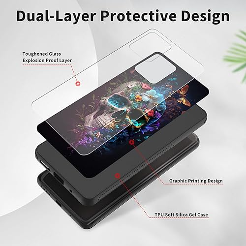 Miniatura 4 de Funda para Moto G Stylus 5G 2023, funda trasera de vidrio templado + TPU de silicona suave, a prueba de golpes, antiarañazos, para Motorola Moto G