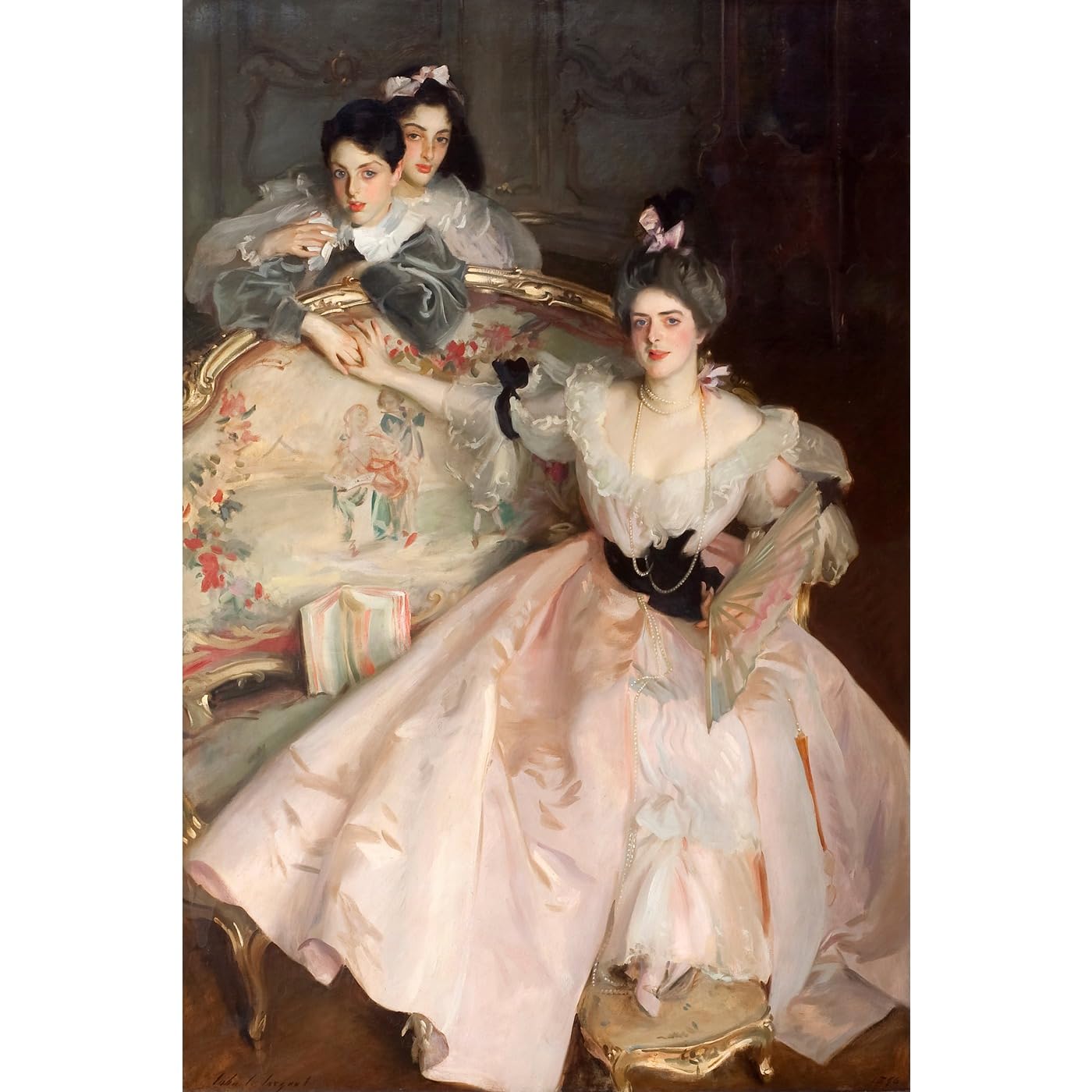 Impression sur toile Sargent Mrs Carl Meyer 76x101 cm ARTICULOZY