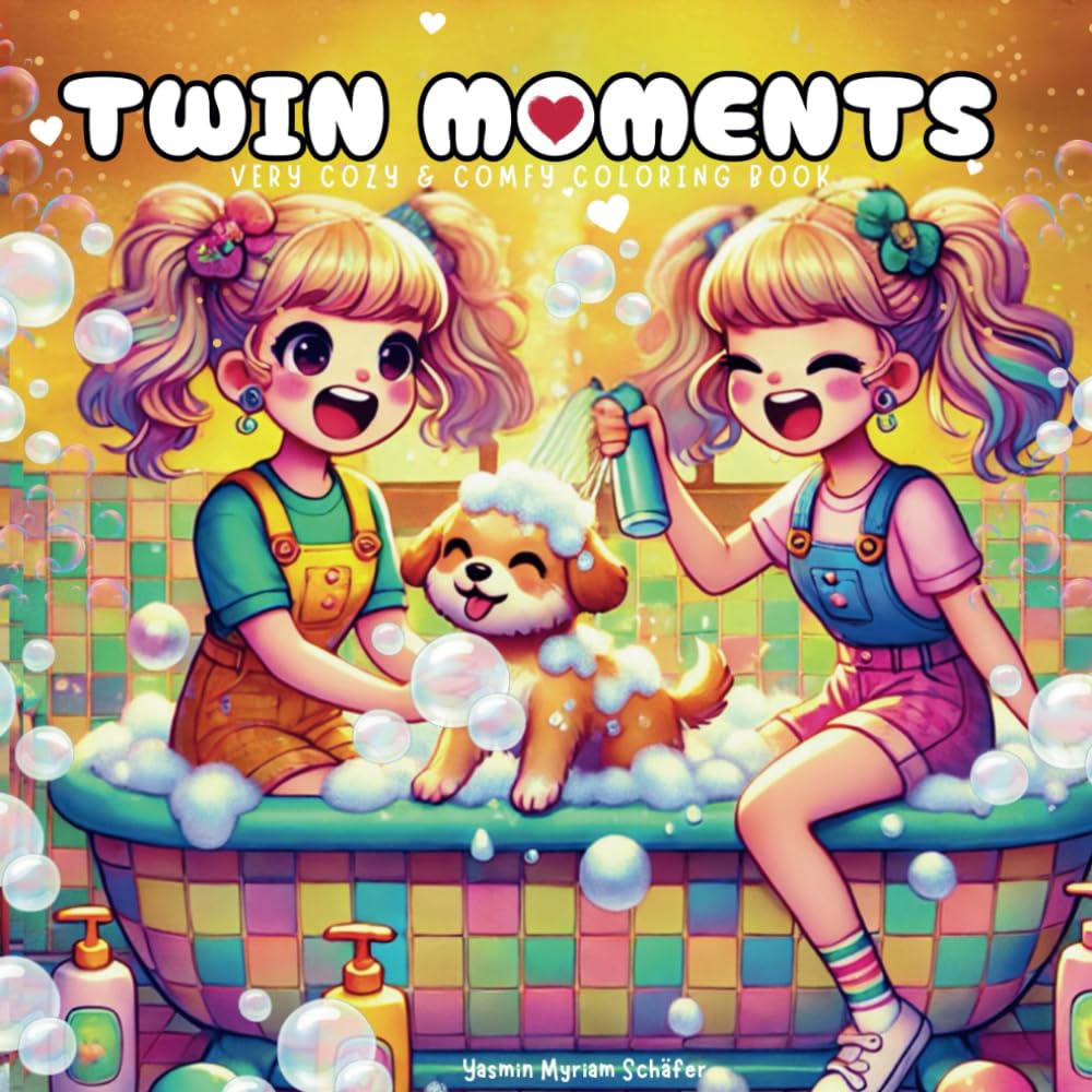Twin Moments: Cozy & Comfy Coloring Book for Adults and Teens "Twice the Fun, Sisters’ Special Moments": “A Coloring Journey of Twin Adventures and Special Moments” (Cozy and Cutie Coloring)