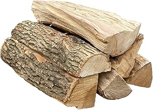 Premium Seasoned Firewood – Mixed Hardwoods (Oak, Maple & Cottonwood) | Ready to Burn | Ideal for Fireplaces, Wood Stoves & Outdoor Fires (7 Pieces, 16 Inches)