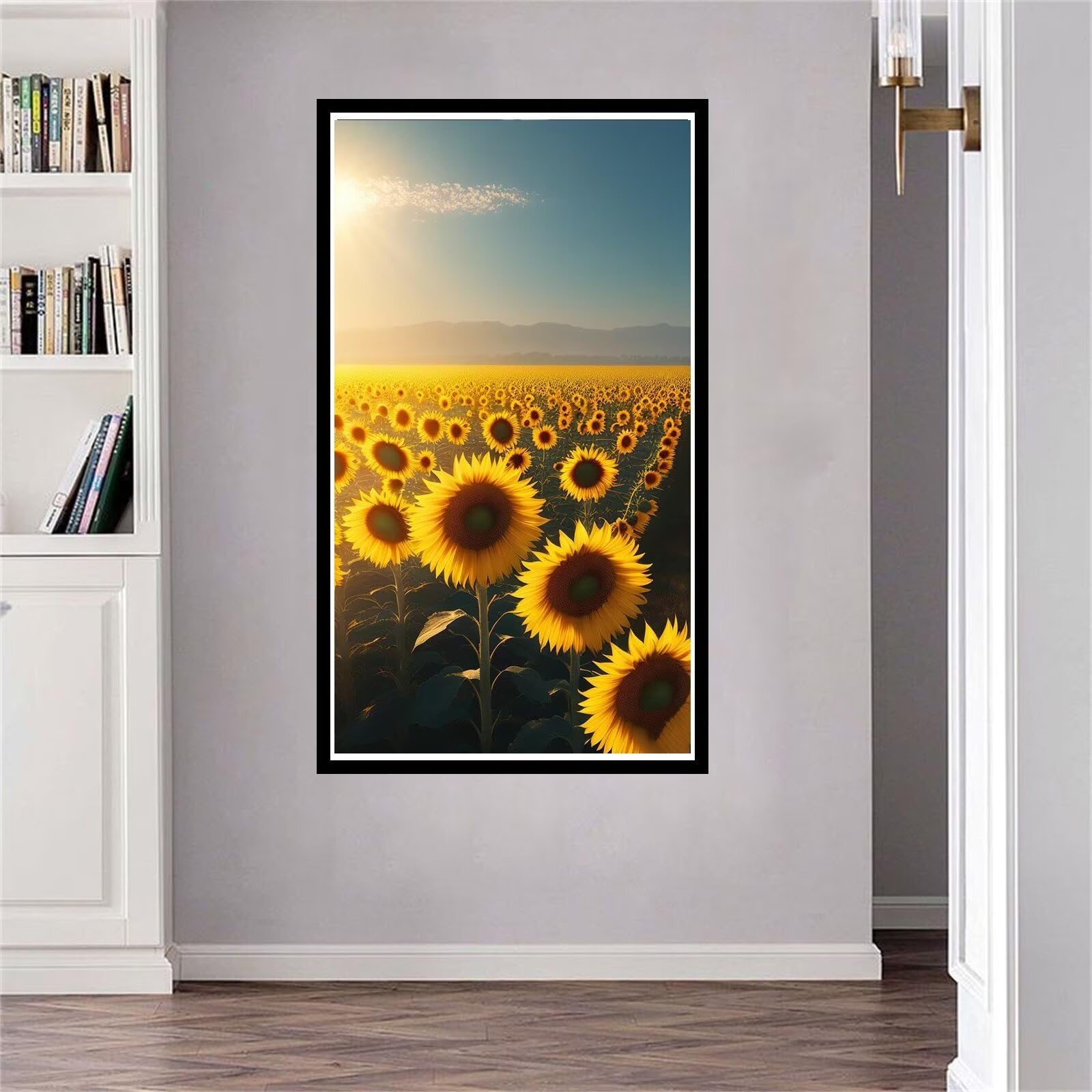 Artisanat Strass Tournesol de Qualité Premium Toile Mosaïque Broderie Diamant 5D