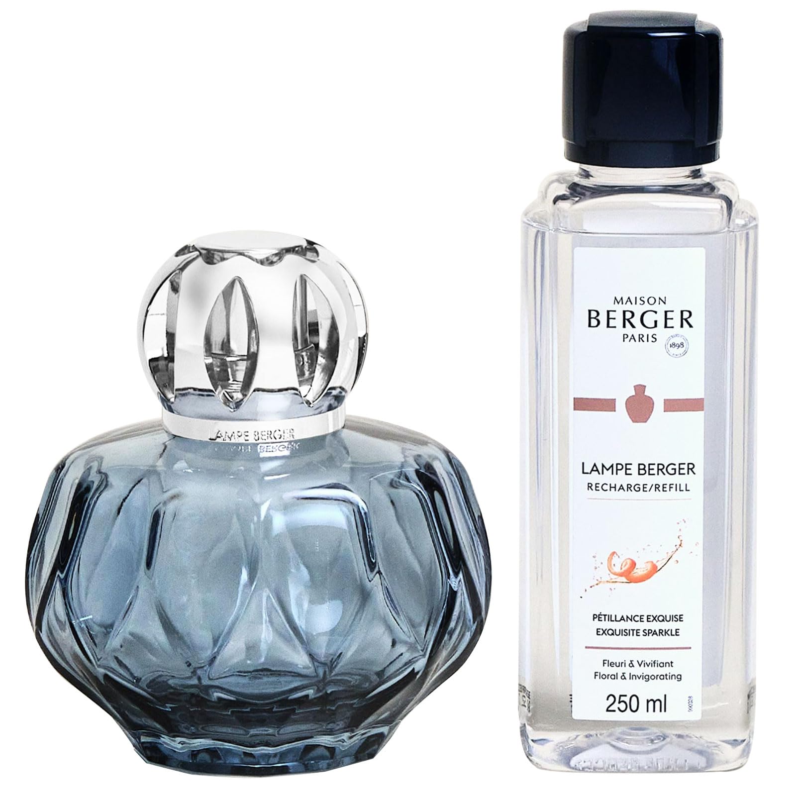 Maison Berger, Gifteset Rosalie Lampada Catalitica Azzurra + Ricarica Profumo Petillance Exquise 250Ml-image