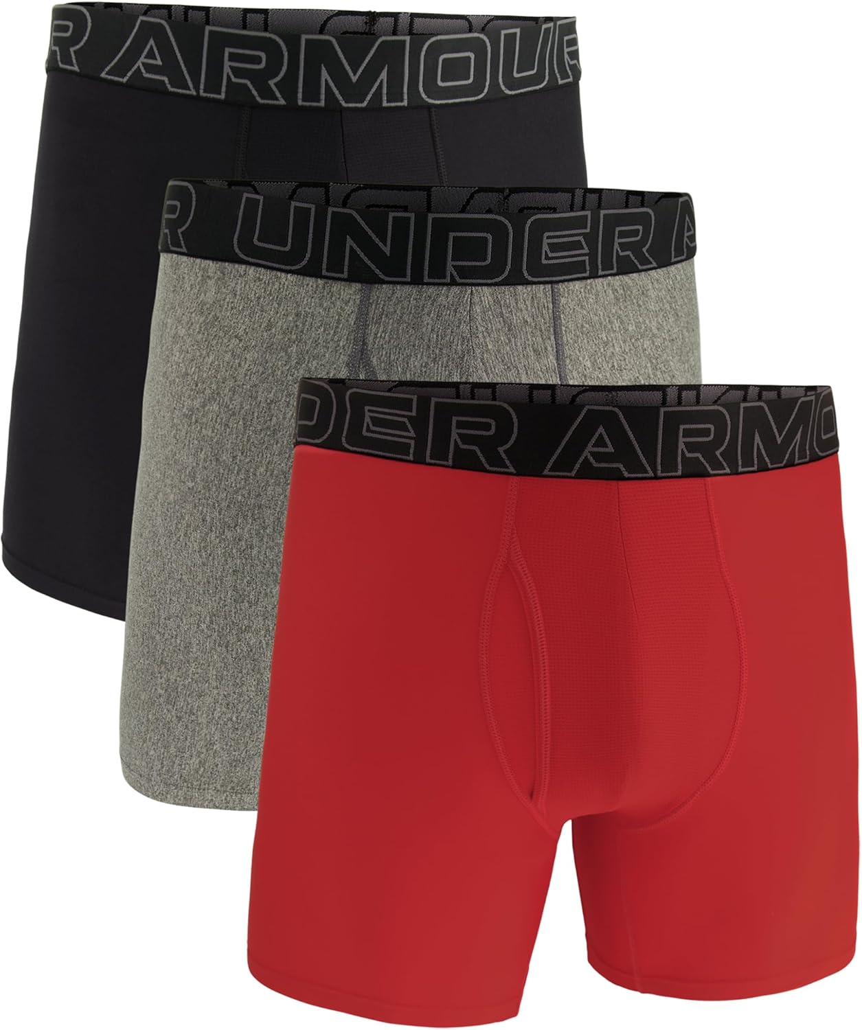 Under Armour mens Multi-pack Performance Tech Boxerjock Brief, 6" Inseam, All-day Comfort & Soft - Image 3