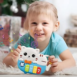 لوحة مفاتيح موسيقية أداة تفاعلية وممتعة للموسيقيين الصغار مزودة بأضواء ليد ساطعة وميزات ممتعة تحفز التعلم والتعبير الإبداعي في الموسيقى