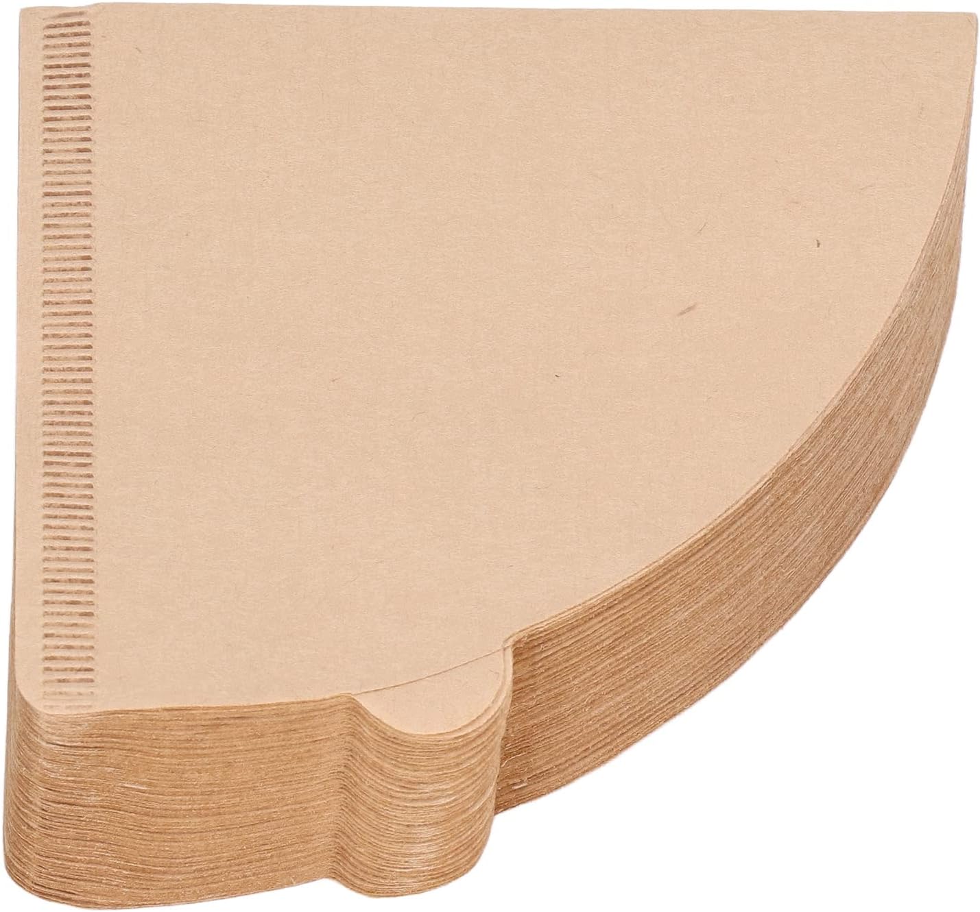 Generic 100PCS Cone Shaped Coffee Filter Paper Strainer Paper, Natural Wood Pulp Filter for Restaurants, Coffee Shops (#1)