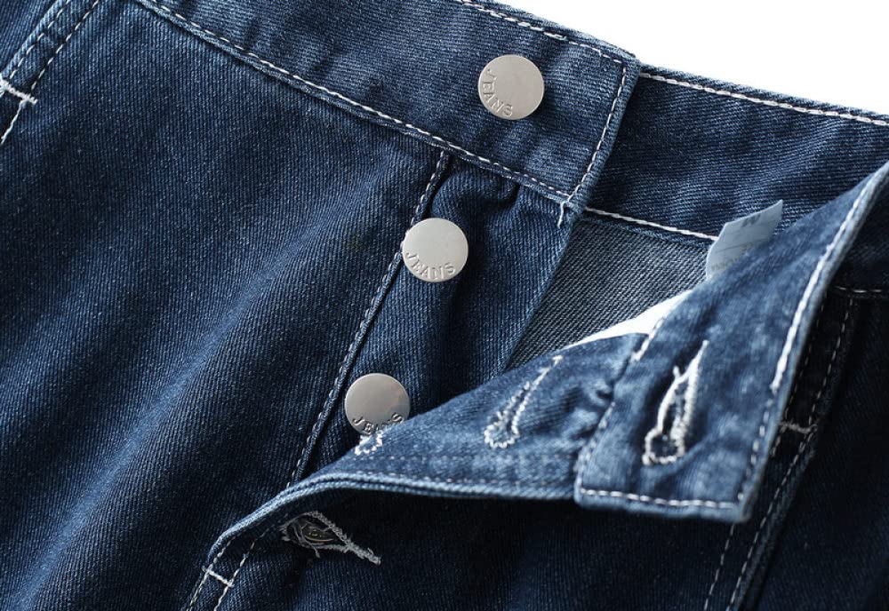 Faldas para Mujer Reino Unido,Faldas Maxi para Mujer Falda Vaquera Falda Azul De Invierno con Botón Falda De Talle Alto Faldas Plisadas Elegantes para Mujer Fal(S)