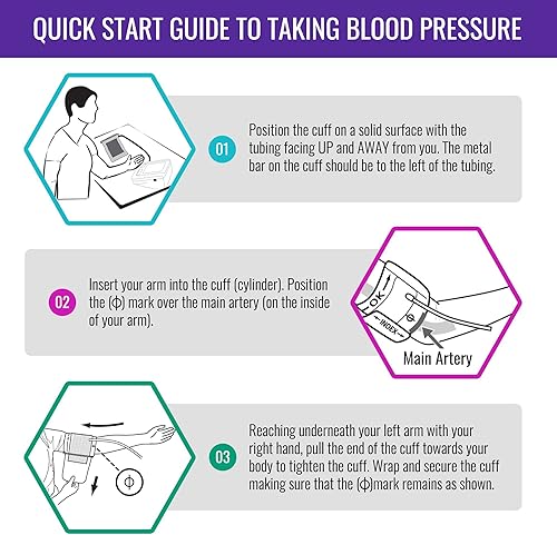 Miniatura 5 de MABIS Monitor universal de presión arterial parlante, brazo superior, detección de latidos cardíacos irregulares, almacenamiento de memoria de