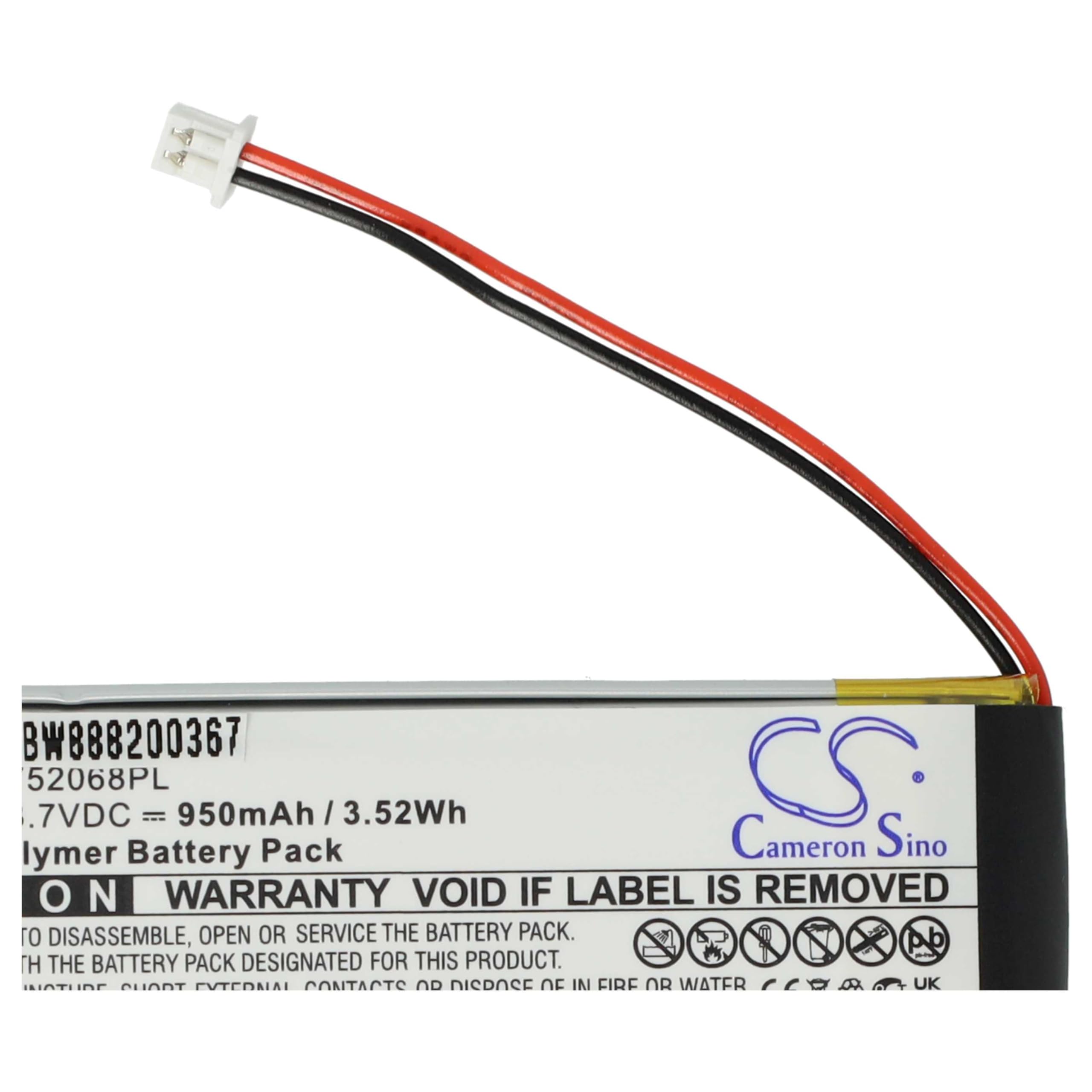 vhbw 2x batteria compatibile con Midland BT Next, BTFM, BTX1 FM, BTX2, BTX1, BTX2 FM (950mAh, 3,7V, Li-Poly)
