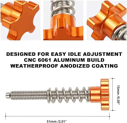 Miniatura 2 de Rippin Moto TPi - Tornillo de ajuste de ralentí para KTM 2018 gas y Husqvarna 150 250 300 XC-W EXC TE EX modelos 2018-2022