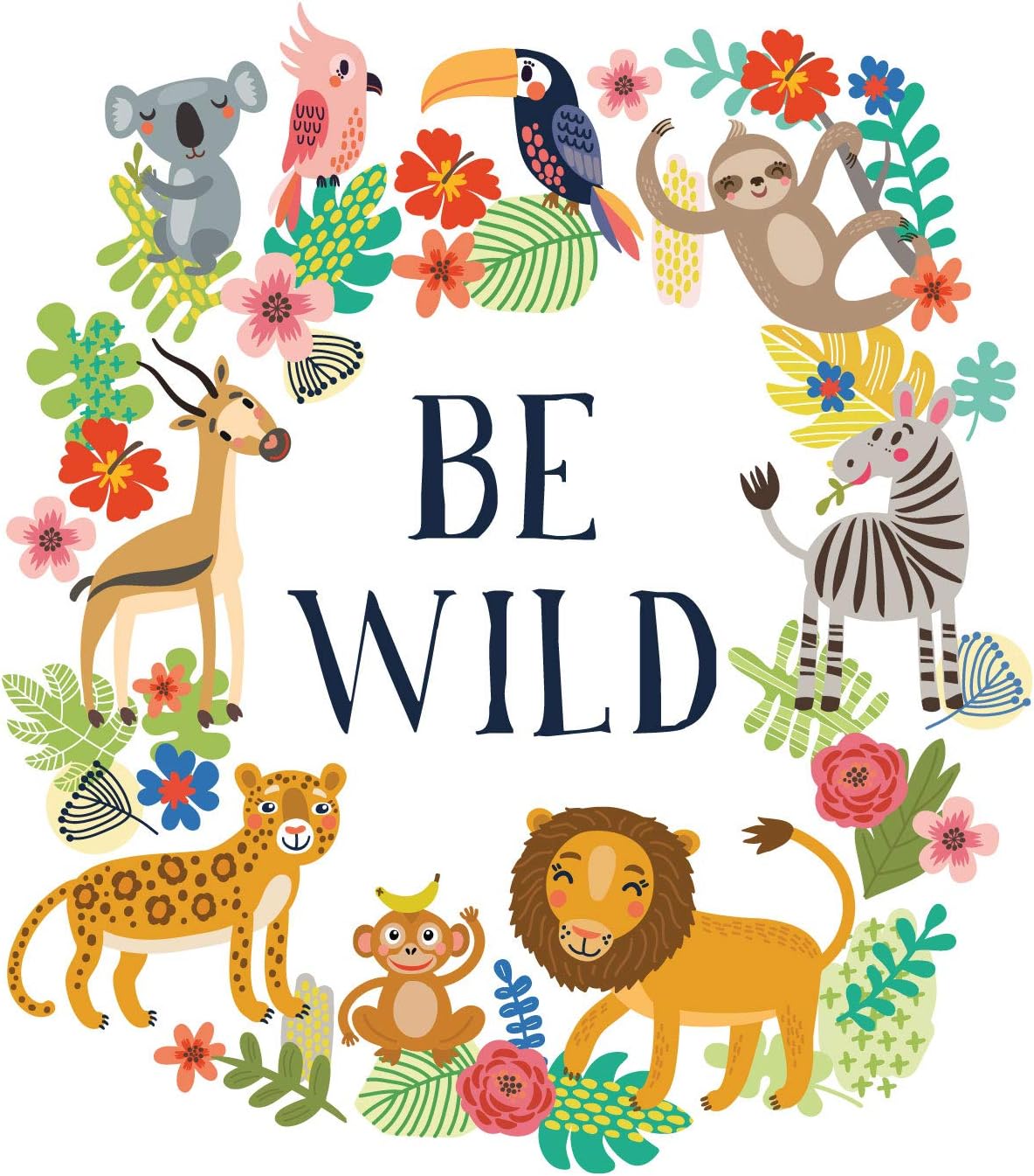 Stickerscape Be Wild Jungle Wall Sticker, large - Image 3