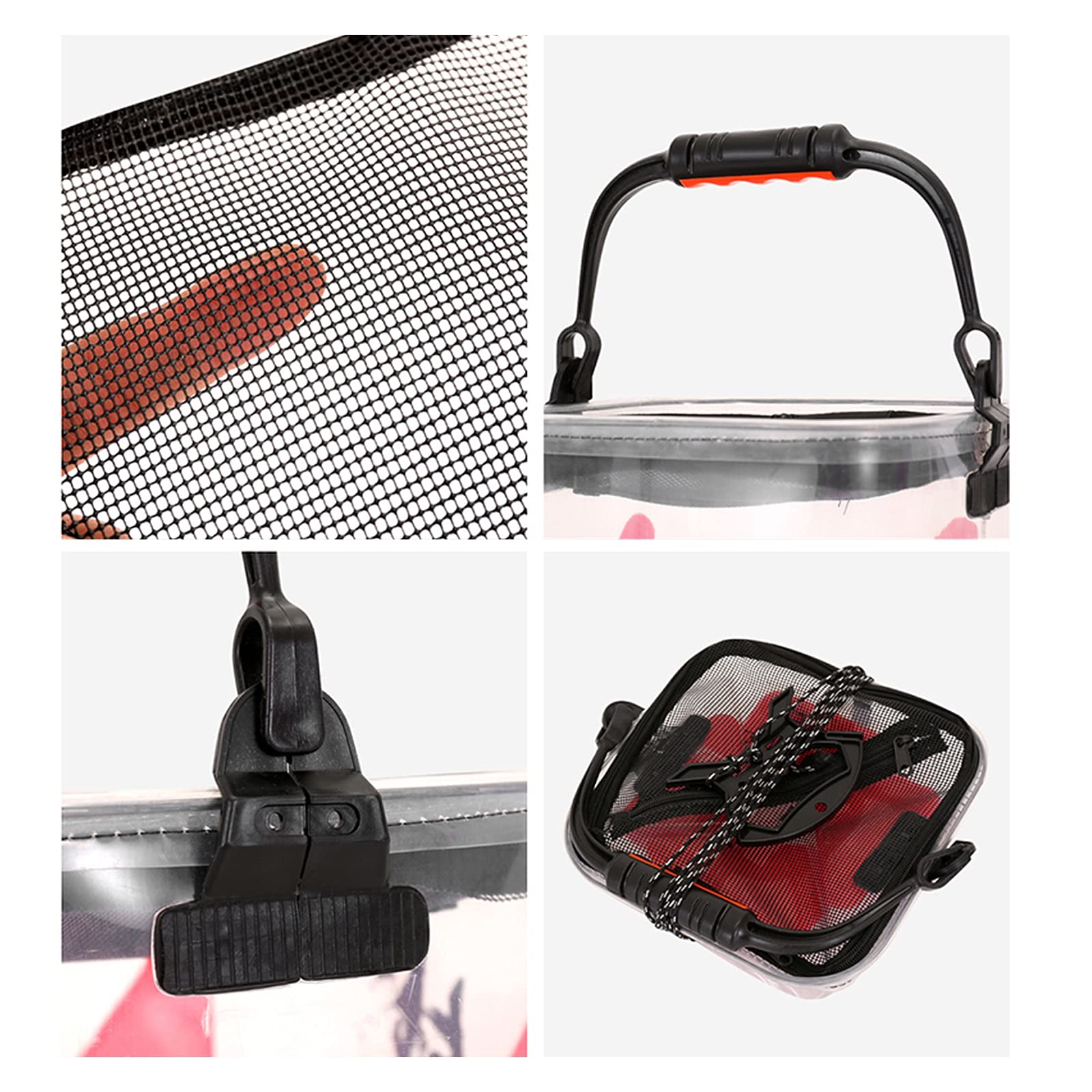 esche per pesci Secchio per esche da pesca Secchio per esche da pesca Secchio portatile pieghevole per pesci vivi Secchio da pesca multifunzionale addensato con corda Secchiello per pesci portatile