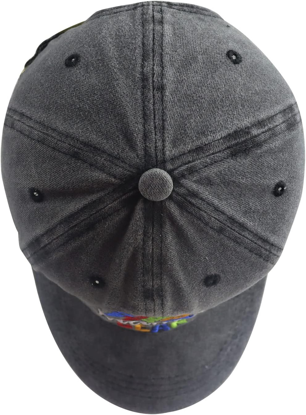 Autism Awareness Baseball Cap for Women, Adjustable Wahsed Cotton Embroidered Autistic Puzzle Graphic Mama Bear Hat - Image 5