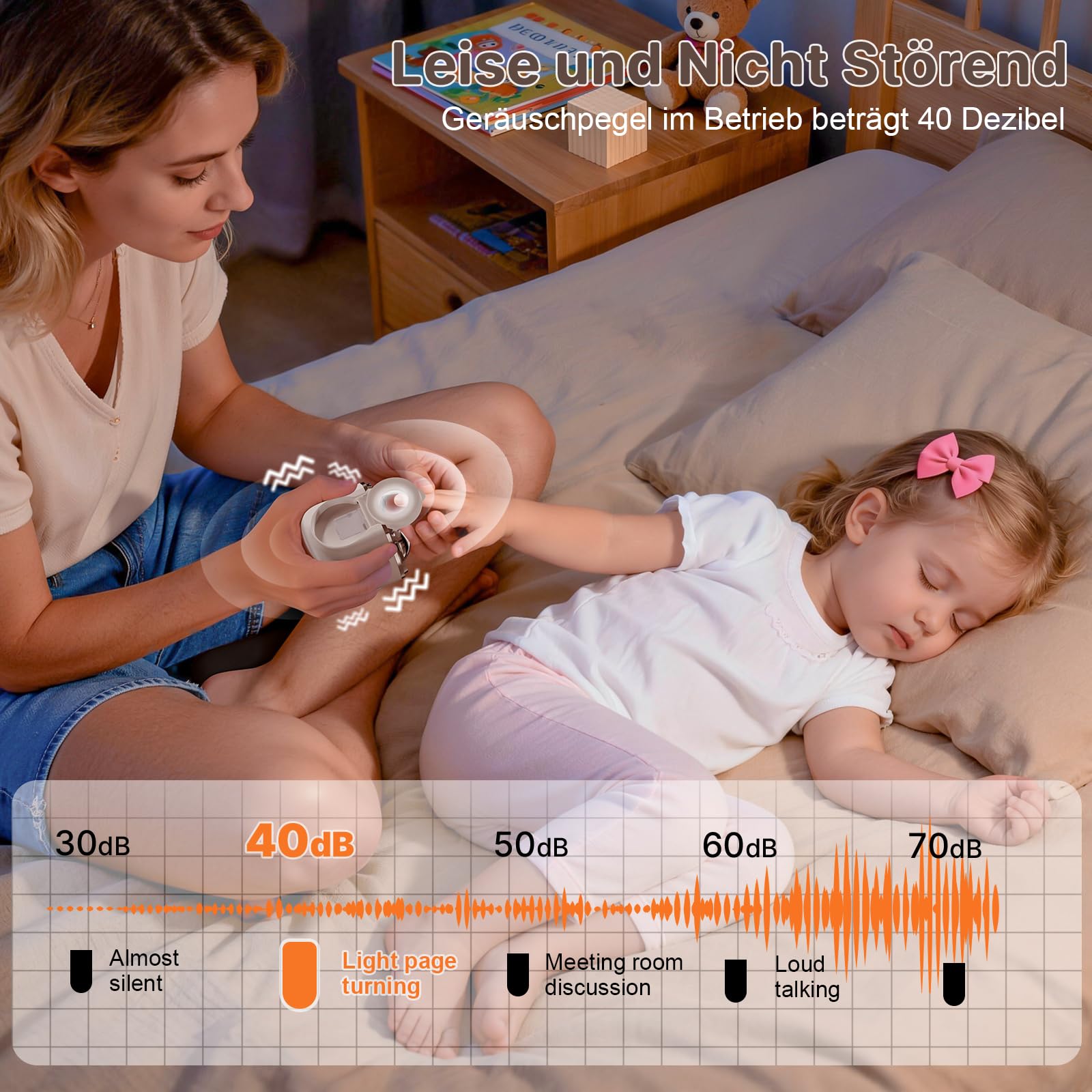 Cortauñas eléctrico 4 en 1 2026 Pro con luz LED y lupa, 3 velocidades para recortar y pulir uñas, Ideal para bebés, personas mayores y adultos, Recorta las uñas fácilmente