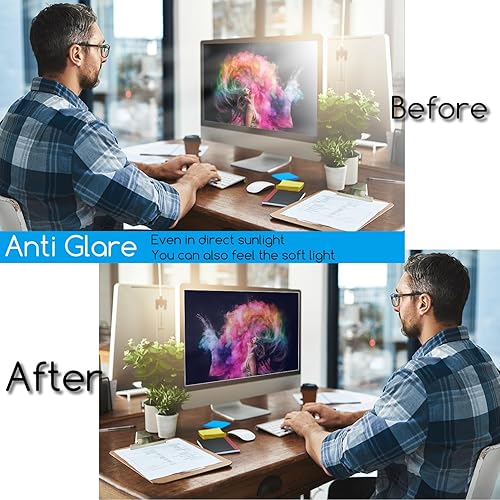 Miniatura 6 de KEANBOLL Panel protector de pantalla de luz azul para monitor de computadora de 23.8 pulgadas, filtro de bloqueo de luz azul, protector
