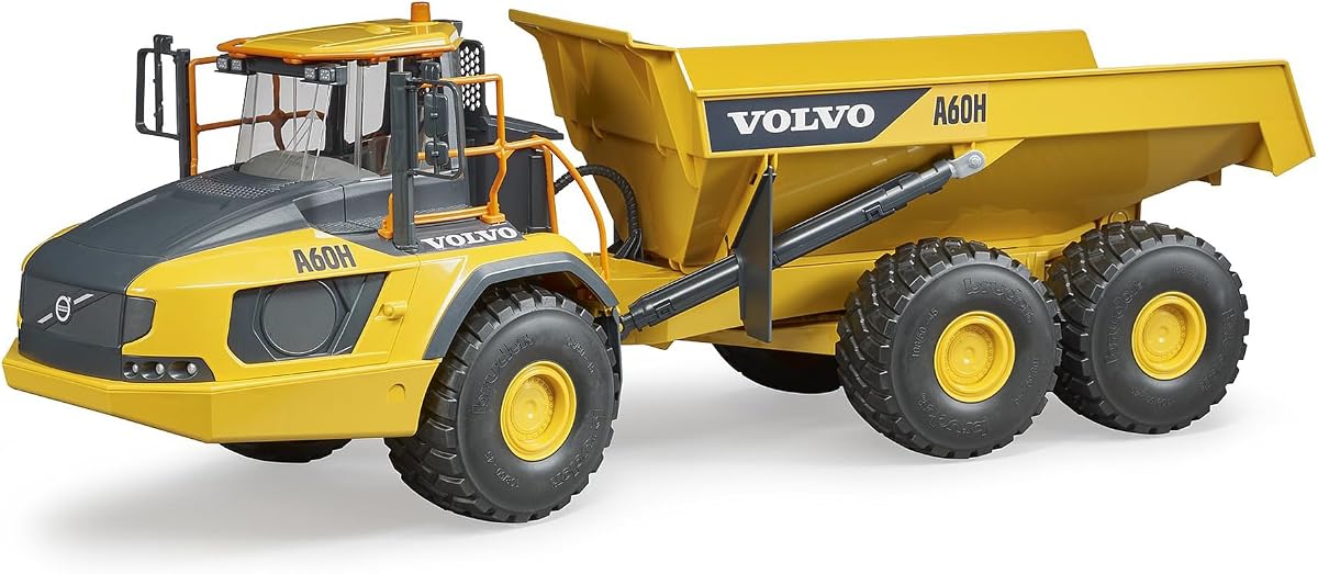 02455 Camión de juguete Volvo A60H con trampilla de techo, camión de juguete escala 1:16 | Escala 1:16, trampilla de techo para figura de juguete, fabricada en Alemania, a partir de 3 años