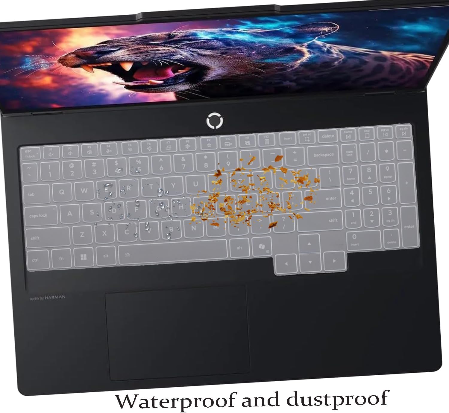Keyboard Cover for 2025 New Lenovo Legion 5 5i 16" 16IAX10, Legion Pro 5 5i 16" 16IAX10H 16ADR10 16IAX10 16IRX10, Legion Pro 7 7i 16" 16IAX10H, Legion 9 9i 18" 18IAX10 US Layout Keyboard-Clear image 3