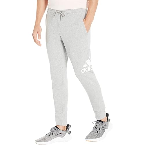 adidas Men's Essentials French Terry Cuffed Logo Pants