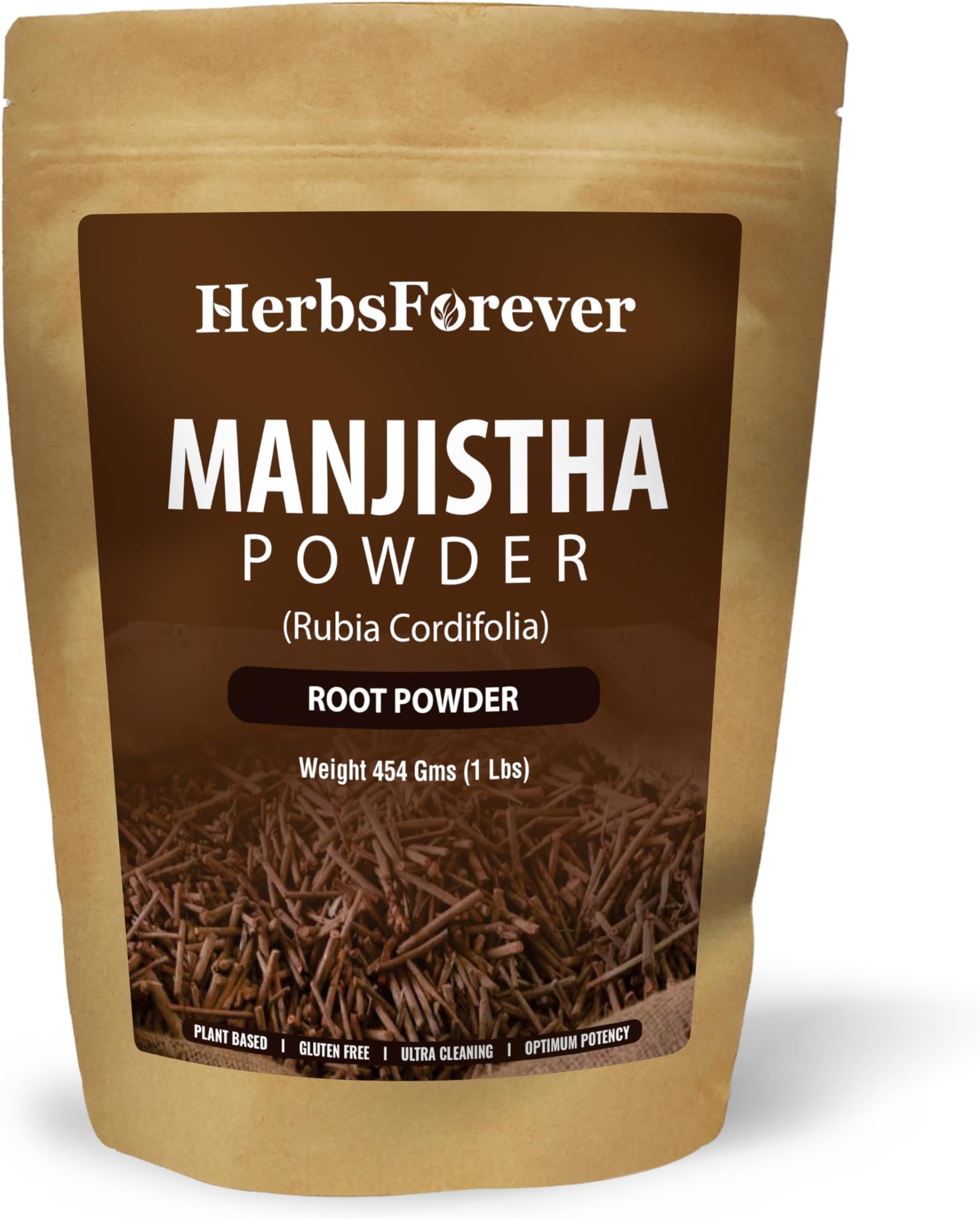 Manjistha Powder | Rubia Cordifolia | Natural Skin Care Herb | Non-GMO, Vegan | 454 GMS