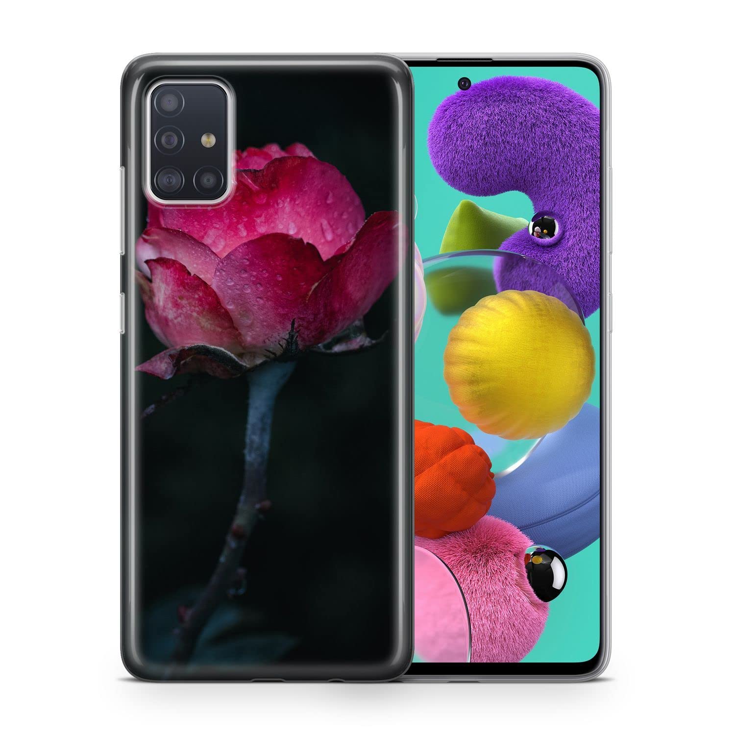 Protection silicone rose Samsung A21s évite les bris d'écran - 2