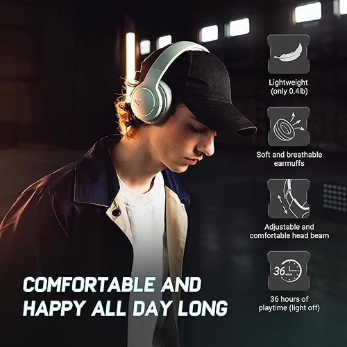 Miniatura 4 de Edifier HECATE G2BT - Auriculares inalámbricos para juegos para teléfonos móvilestabletasportátilesinterruptor, auriculares Bluetooth con