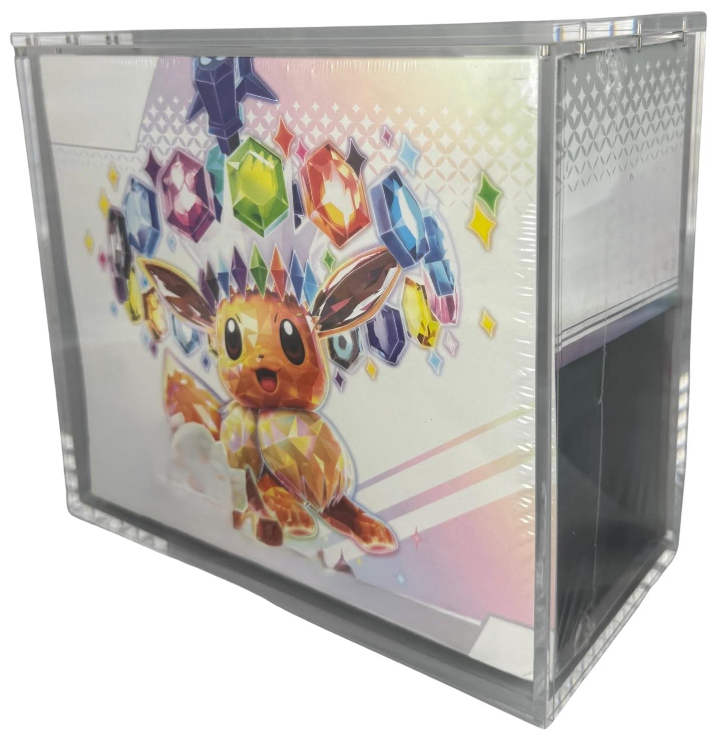 Generico Custodia Magnetica Acrilica 5mm compatibile con Pokemon ETB, Protezione UV, Antigraffi, Polvere, Pellicola Protettiva, 300g, Gioco di Carte